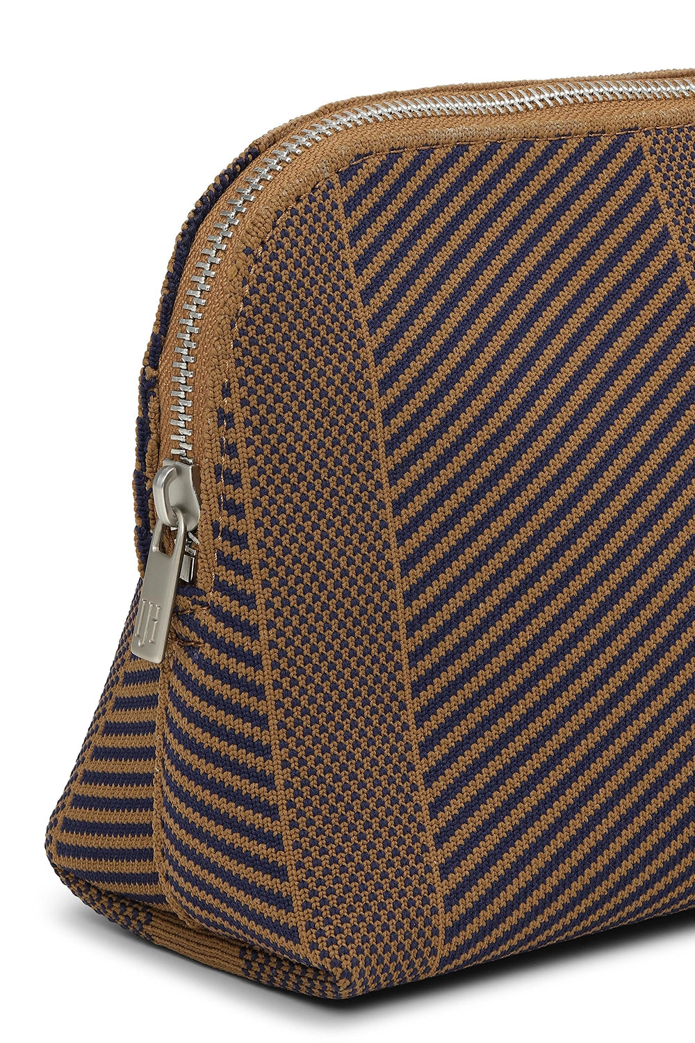 Ilse Jacobsen Knitted Makeup Bag in Brown KNITTY02