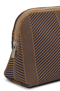 Ilse Jacobsen Knitted Makeup Bag in Brown KNITTY02