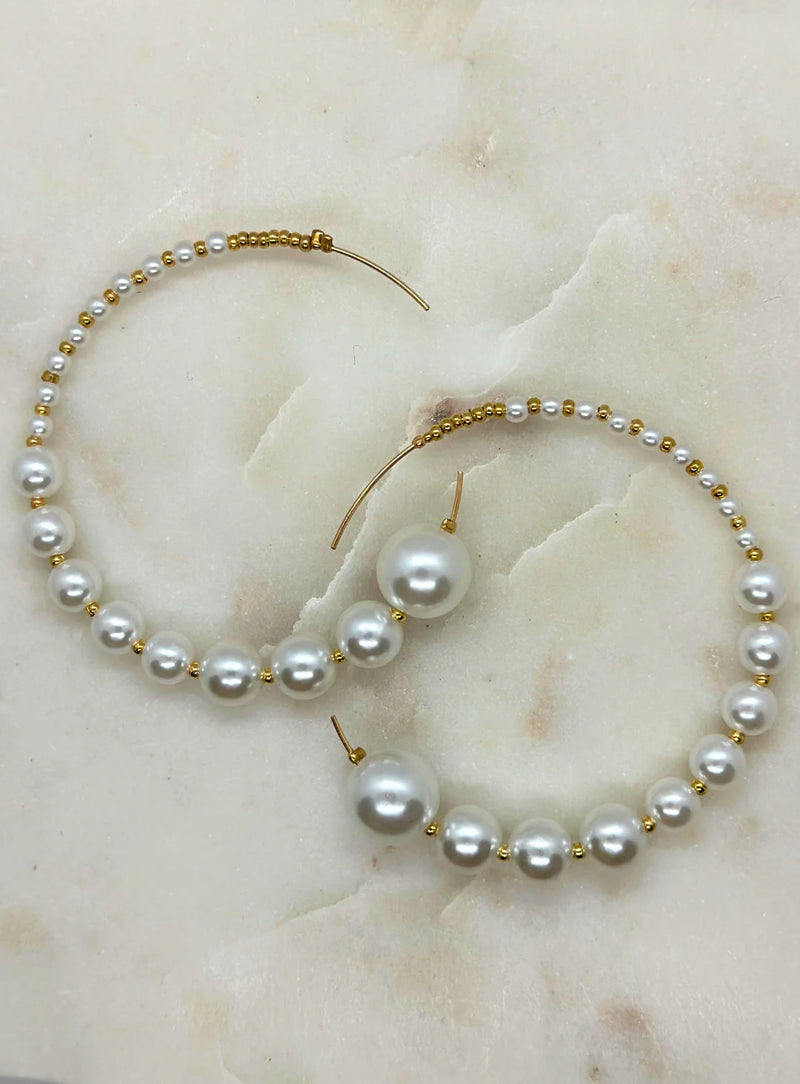 Samantha Rose Keira Pearl Earrings