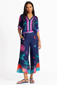 Johnny Was Julissa Cropped Easy Pant - Paloma's Island  L64825-4
