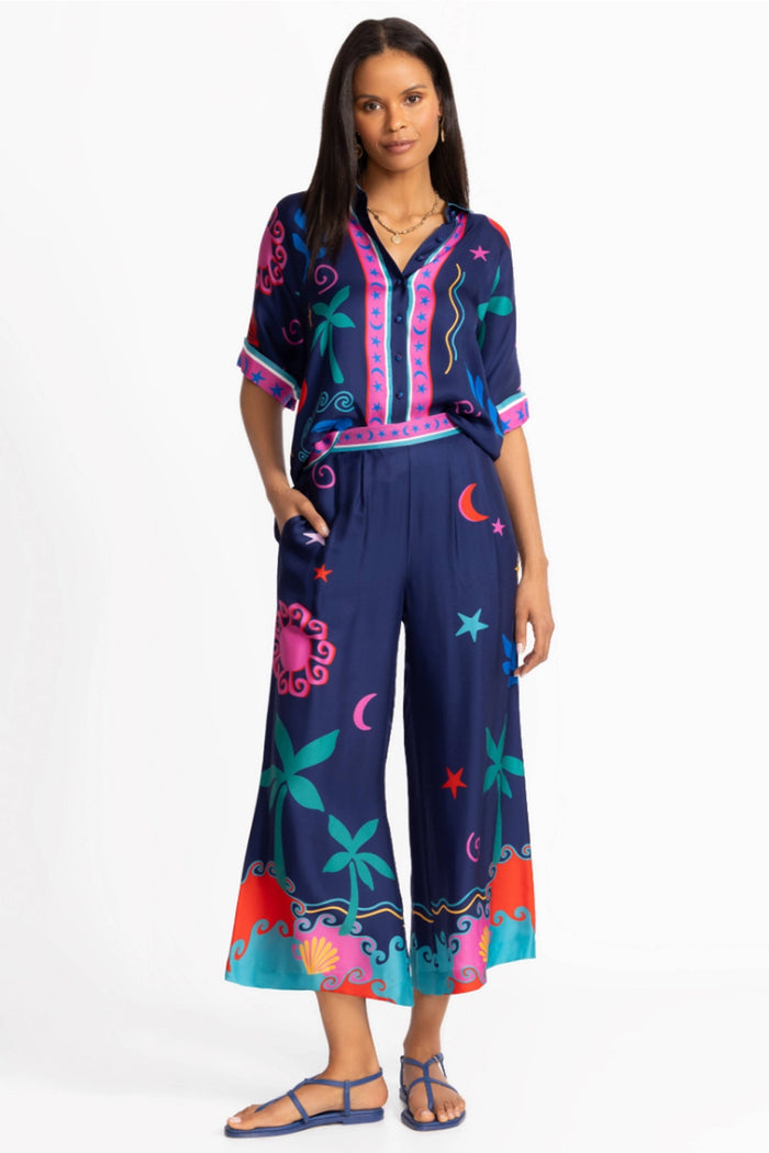 Johnny Was Julissa Cropped Easy Pant - Paloma's Island  L64825-4 - Pre-Order June Delivery
