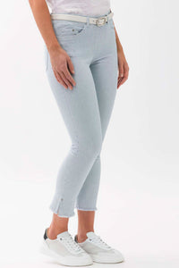 Brax Rafaela Lavina Fringe Pinstripe Capri 12-6118