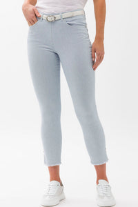 Brax Rafaela Lavina Fringe Pinstripe Capri 12-6118