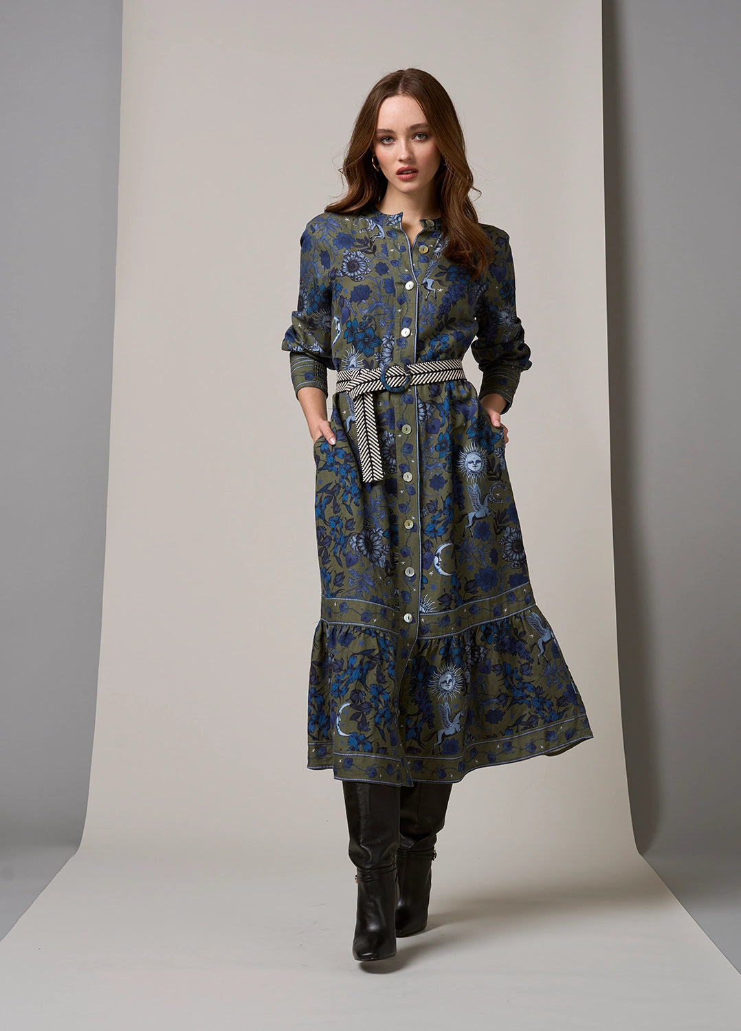 Loobies Story  Greenwich Midi Dress LS2916