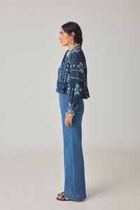 Maison Hotel Sora Blouse Ocean Ink - Pre-Order July Delivery