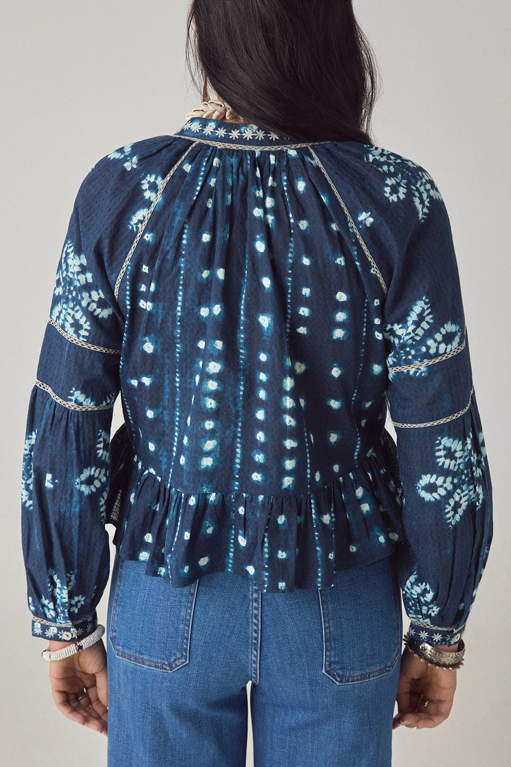 Maison Hotel Sora Blouse Ocean Ink - Pre-Order July Delivery