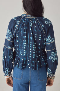 Maison Hotel Sora Blouse Ocean Ink - Pre-Order July Delivery