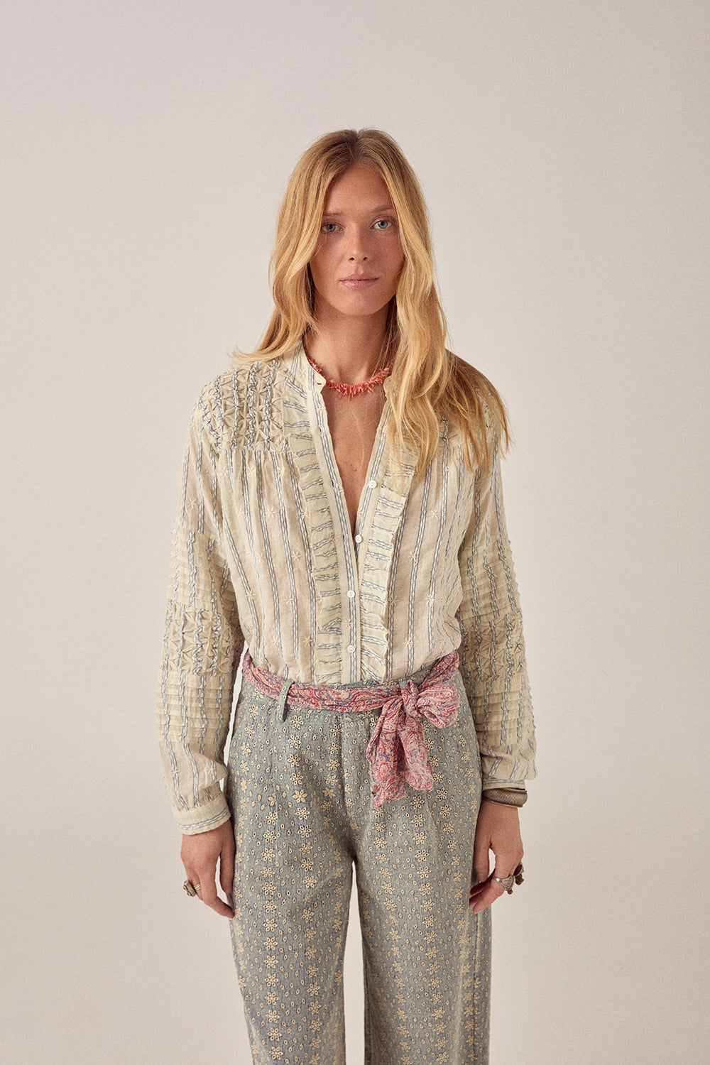 Maison Hotel Elta Blouse Cloud Thread - Pre-Order July Delivery