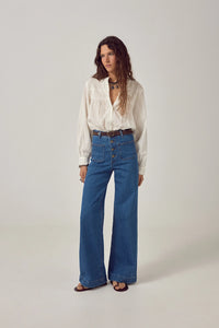 Maison Hotel Paoli Blouse Bianco - Pre-Order July Delivery
