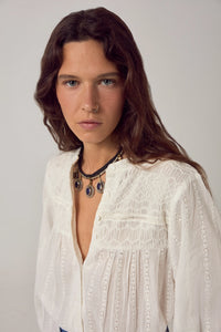 Maison Hotel Paoli Blouse Bianco - Pre-Order July Delivery