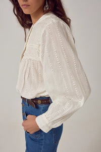 Maison Hotel Paoli Blouse Bianco - Pre-Order July Delivery