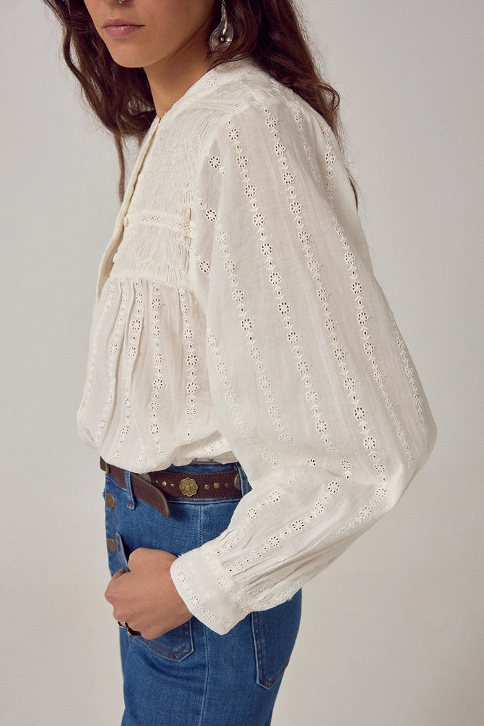 Maison Hotel Paoli Blouse Bianco