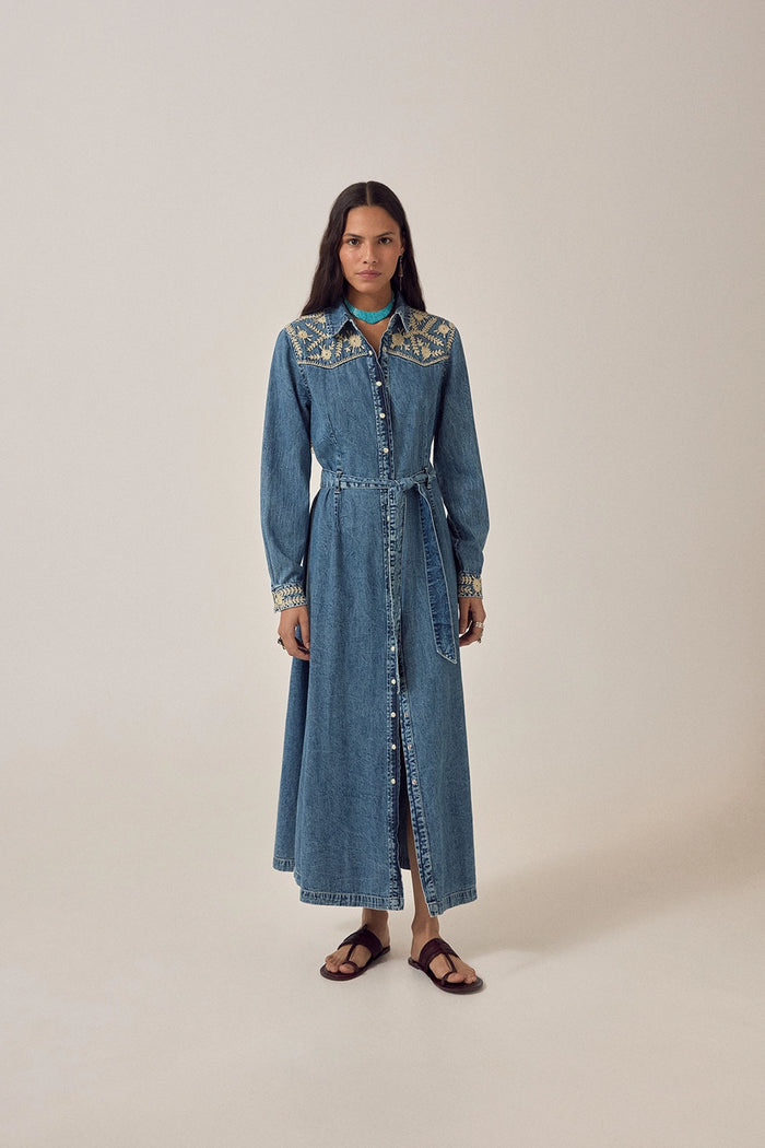Maison Hotel Amelia Dress Blue Haze