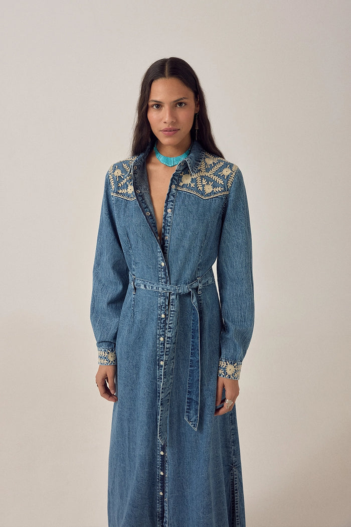 Maison Hotel Amelia Dress Blue Haze
