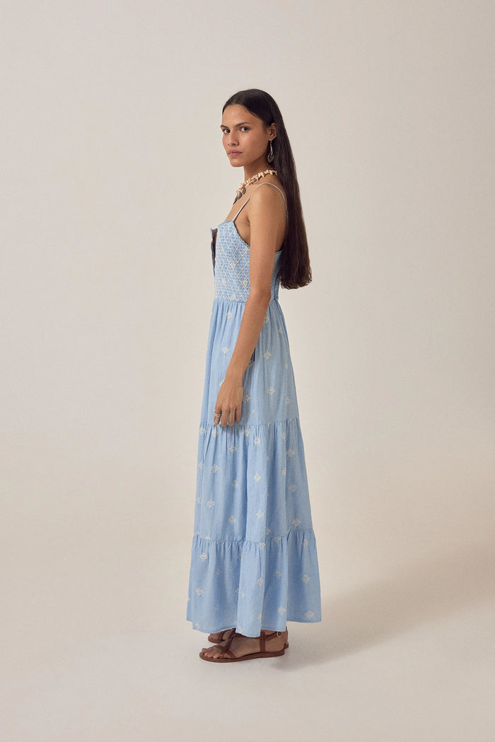 Maison Hotel Etta Sleeveless Dress Sky Blues