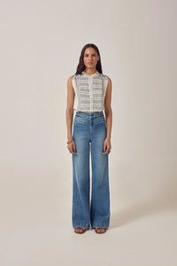 Maison Hotel Irina Sleeveless Blouse Lapislazuli - Pre-Order July Delivery