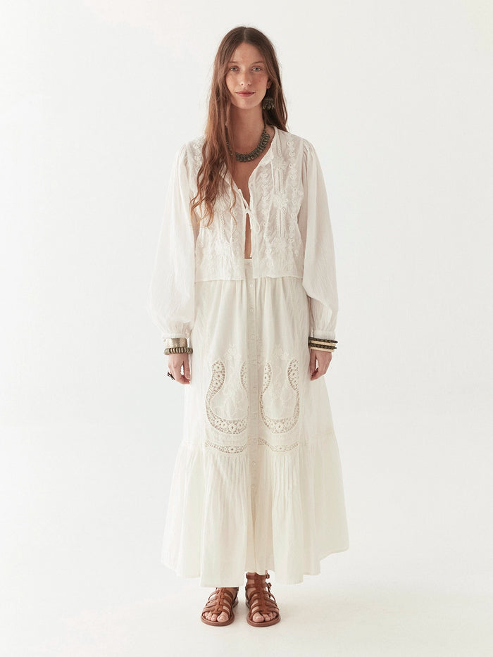 Maison Hotel Ludovica Blouse in Pearl