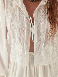 Maison Hotel Ludovica Blouse in Pearl