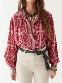 Maison Hotel Leandra Blouse in Hot Pink