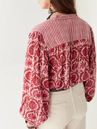 Maison Hotel Leandra Blouse in Hot Pink