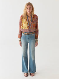 Maison Hotel Leandra Blouse in Patch Work