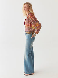 Maison Hotel Leandra Blouse in Patch Work
