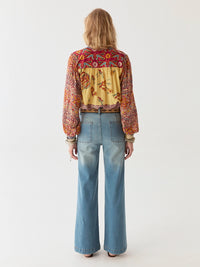 Maison Hotel Leandra Blouse in Patch Work
