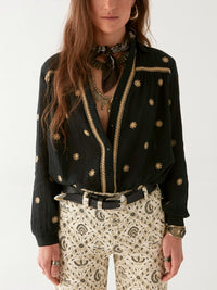 Maison Hotel Dylan Blouse in Starry Night