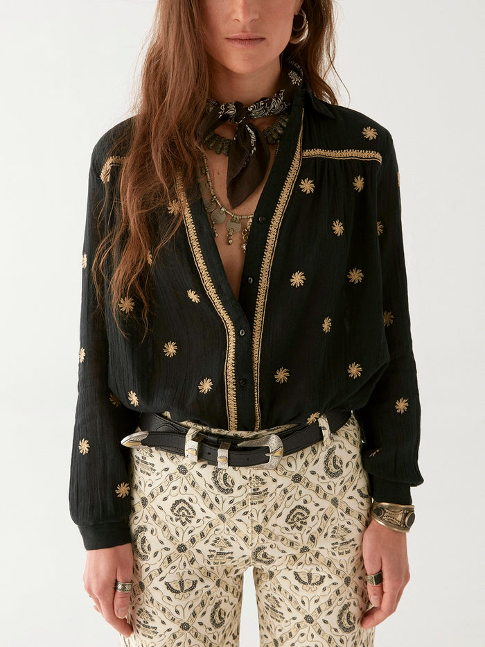 Maison Hotel Dylan Blouse in Starry Night