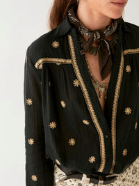 Maison Hotel Dylan Blouse in Starry Night