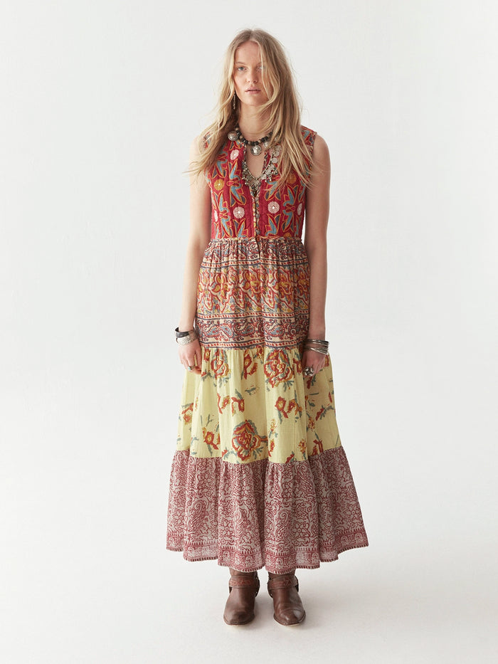Maison Hotel Eugenie Dress in Patch Work