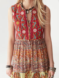 Maison Hotel Eugenie Dress in Patch Work
