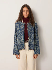 Maison Hotel Amara Jacket in Indigo Blue