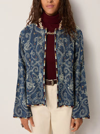 Maison Hotel Amara Jacket in Indigo Blue