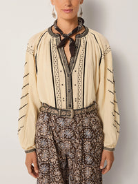 Maison Hotel Ringo Blouse in Ivory