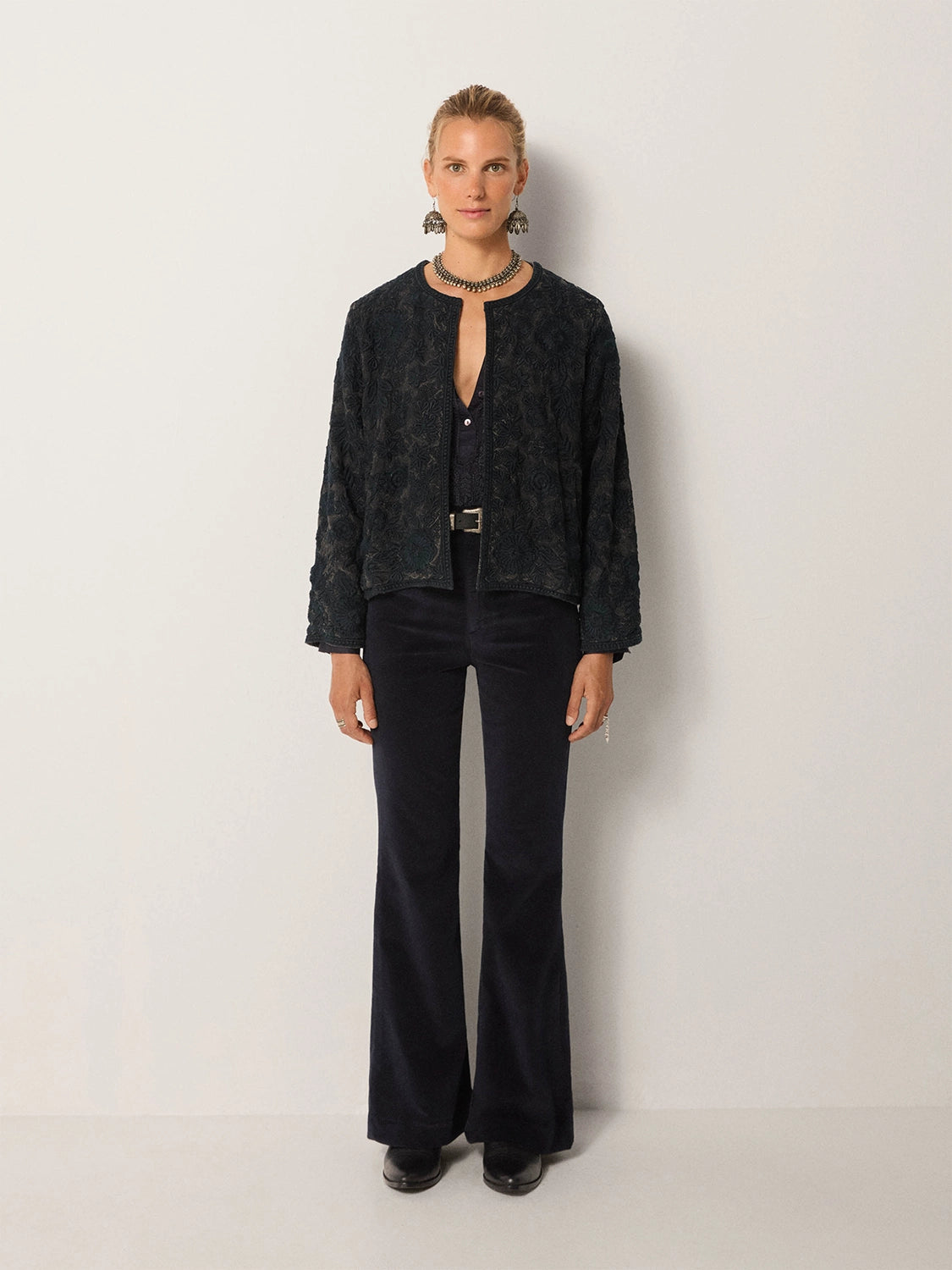 Maison Hotel Balani Jacket in Dark Blue