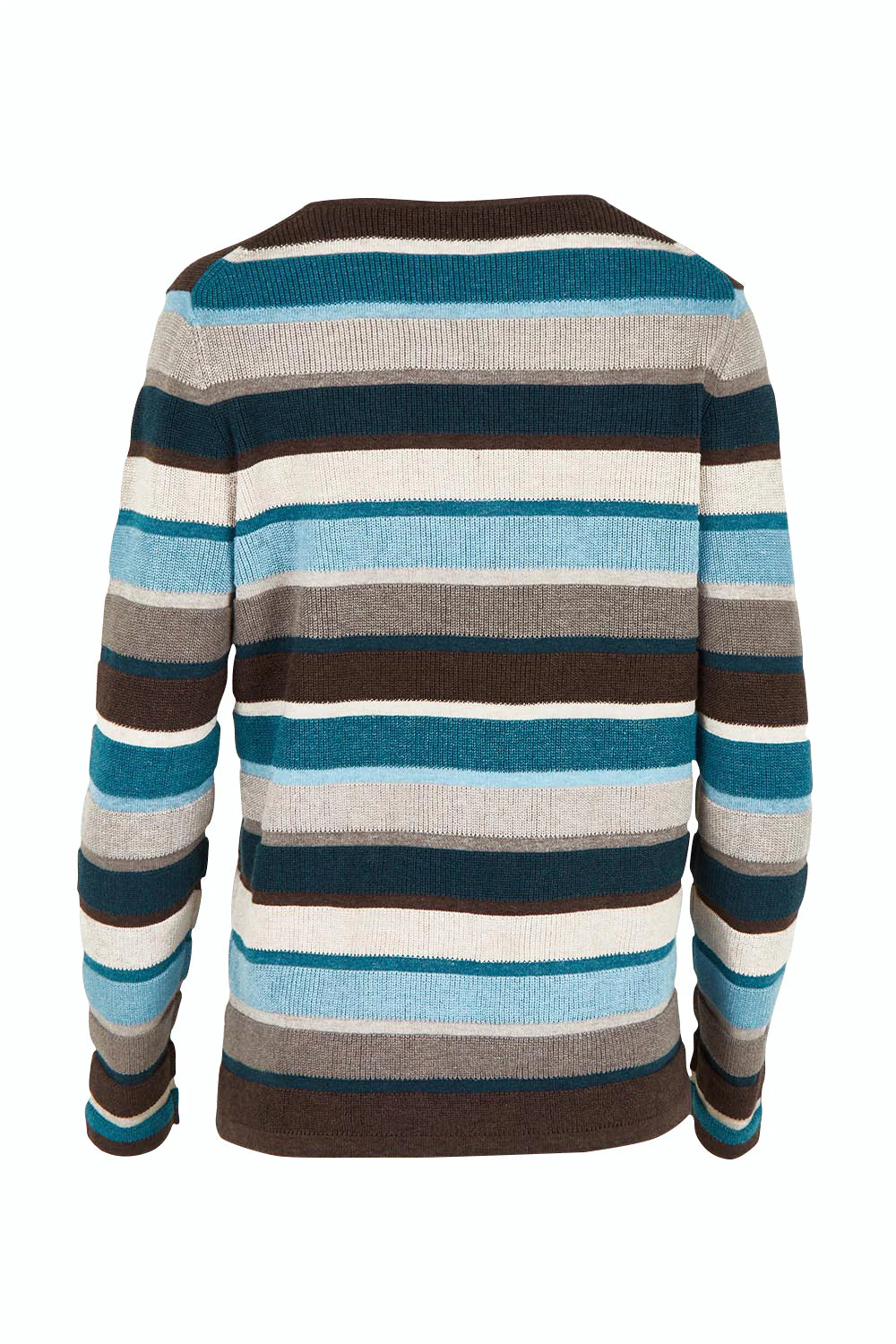 Mansted Mathilde Eco Stripe Crew in Dark Brown