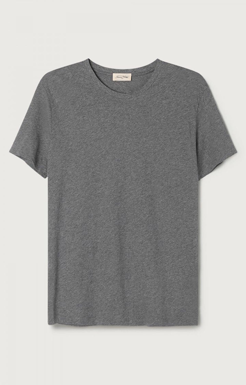 American Vintage Men's T-Shirt Mc Col Rond in Heather Grey MDEC1CH25