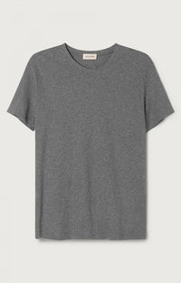 American Vintage Men's T-Shirt Mc Col Rond in Heather Grey MDEC1CH25
