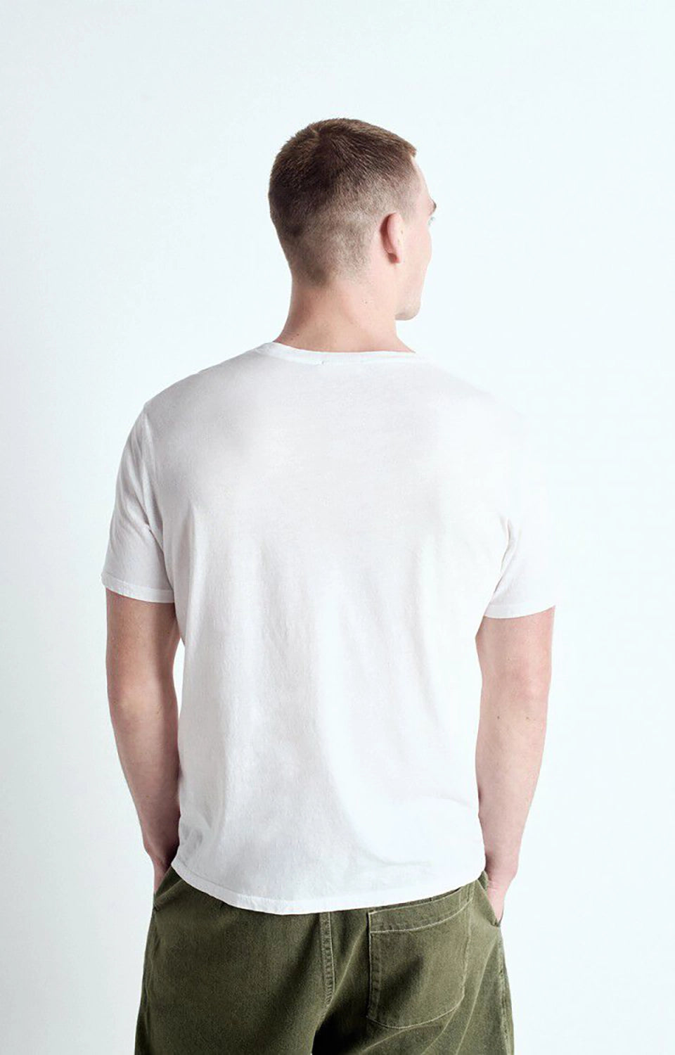 American Vintage Men's T-Shirt Mc Col Rond in White MDEC1CH25