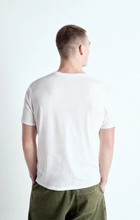 American Vintage Men's T-Shirt Mc Col Rond in White MDEC1CH25