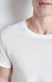 American Vintage Men's T-Shirt Mc Col Rond in White MDEC1CH25