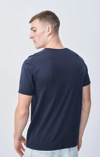 American Vintage Men's T-Shirt Mc Col Rond in Caviar MDEC1CH25