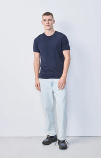 American Vintage Men's T-Shirt Mc Col Rond in Caviar MDEC1CH25