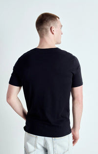 American Vintage Men's T-Shirt Mc Col Rond in Black MDEC1CH25