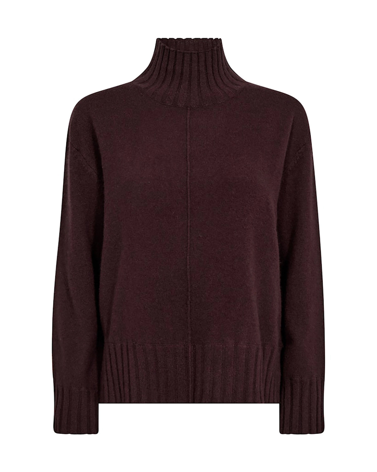 Mos Mosh Aima Cashmere Highneck Knit in Fudge 165720