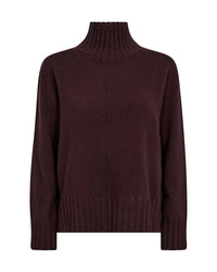 Mos Mosh Aima Cashmere Highneck Knit in Fudge 165720
