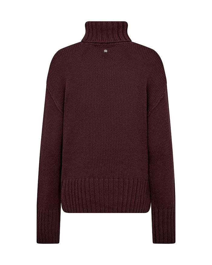 Mos Mosh Rola Bine Rollneck Knit in Fudge 173480
