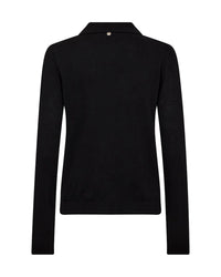 Mos Mosh Relena Flip Knit Cardigan in Black 173110