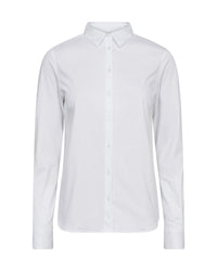 Mos Mosh Tina Jersey Shirt in White 131660 - Pre-Order July Delivery